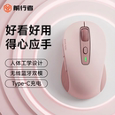 前行者C1静音无线蓝牙鼠标人体工学女生笔记本电脑办公高颜值可爱