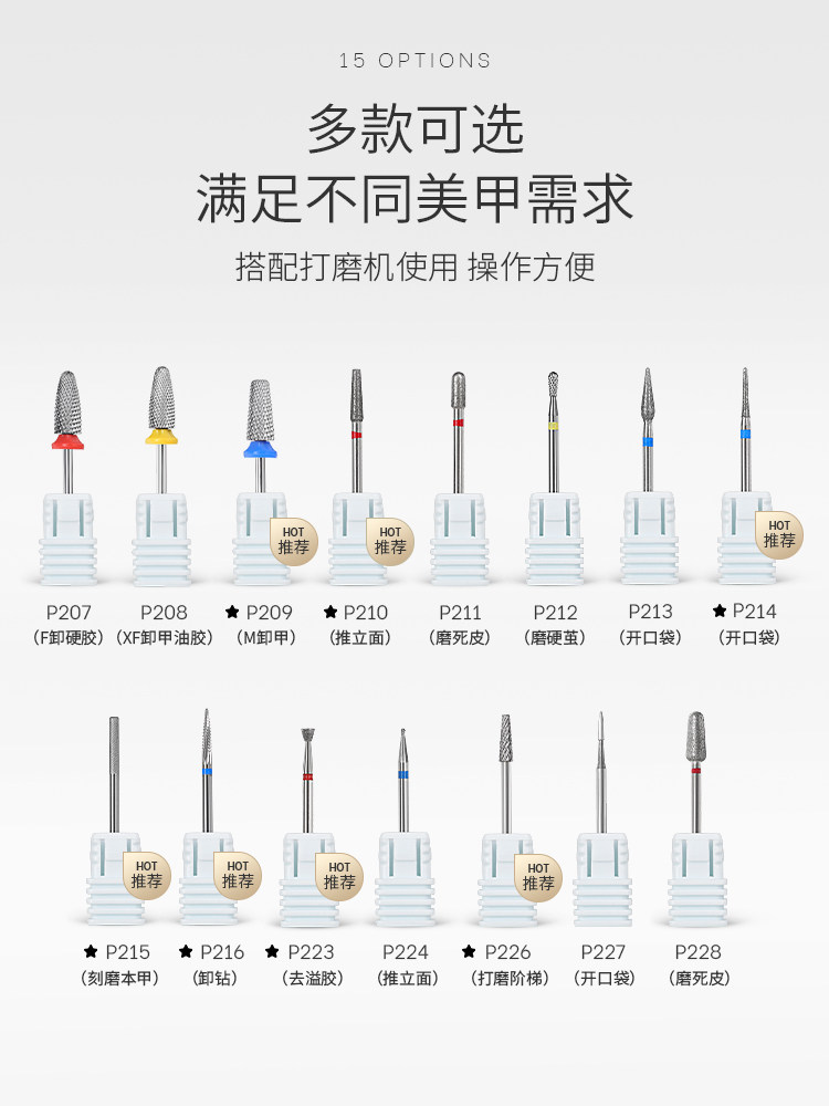 Tungsten Steel Nail Drill Bit with Diamond Grinding Head - Product image 3