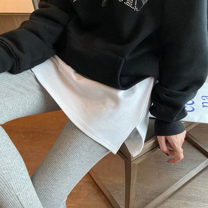 小屁帘卫衣女打底内搭神器毛衣叠穿搭配假下摆遮胯遮屁股半身裙女