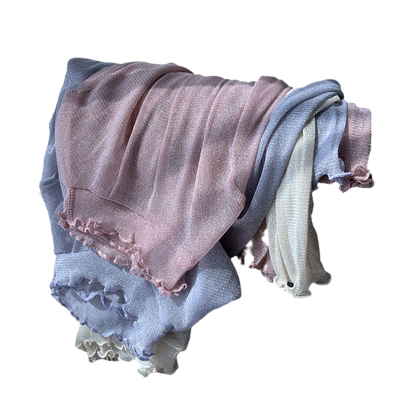 半高领蕾丝打底衫女内搭洋气纱衣木耳边上衣网纱小衫2022早秋新款