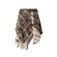 波西米亚风不规则格纹半身裙女街头度假休闲装 饰叠穿屁帘