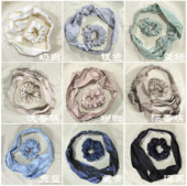 100%竹纤维素绉绸缎轻巧滑溜大肠发圈