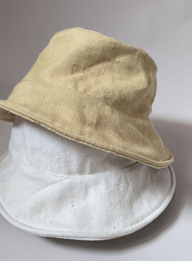 onrays||100%汉麻帆布渔夫平顶帽盆帽