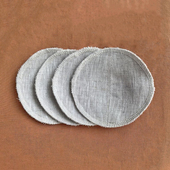 onrays 10cm汉麻遮点吸汗透气胸垫插片防溢乳垫化妆棉