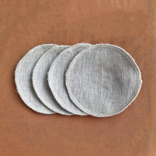 onrays|10cm汉麻遮点吸汗透气胸垫插片防溢乳垫化妆棉