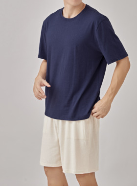 Onrays||汉麻有机棉圆O领透气天然抗菌简约宽松舒适中性T恤短袖