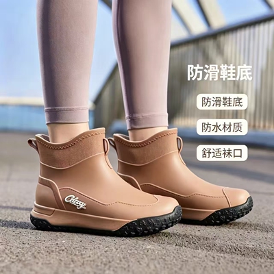 女短筒时尚百搭雨靴防滑防水新款