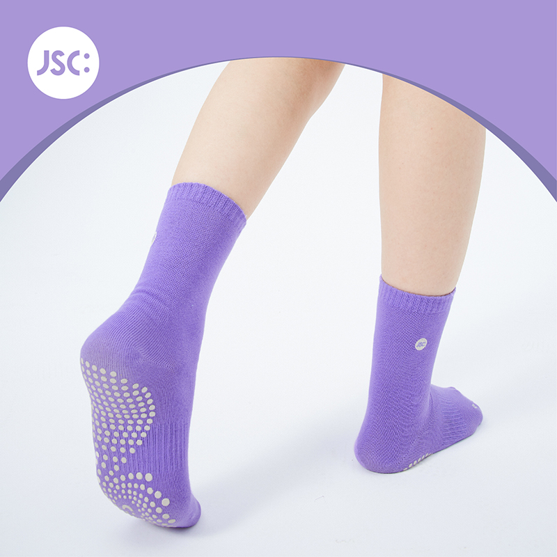 JSC运动袜瑜伽防滑中筒袜