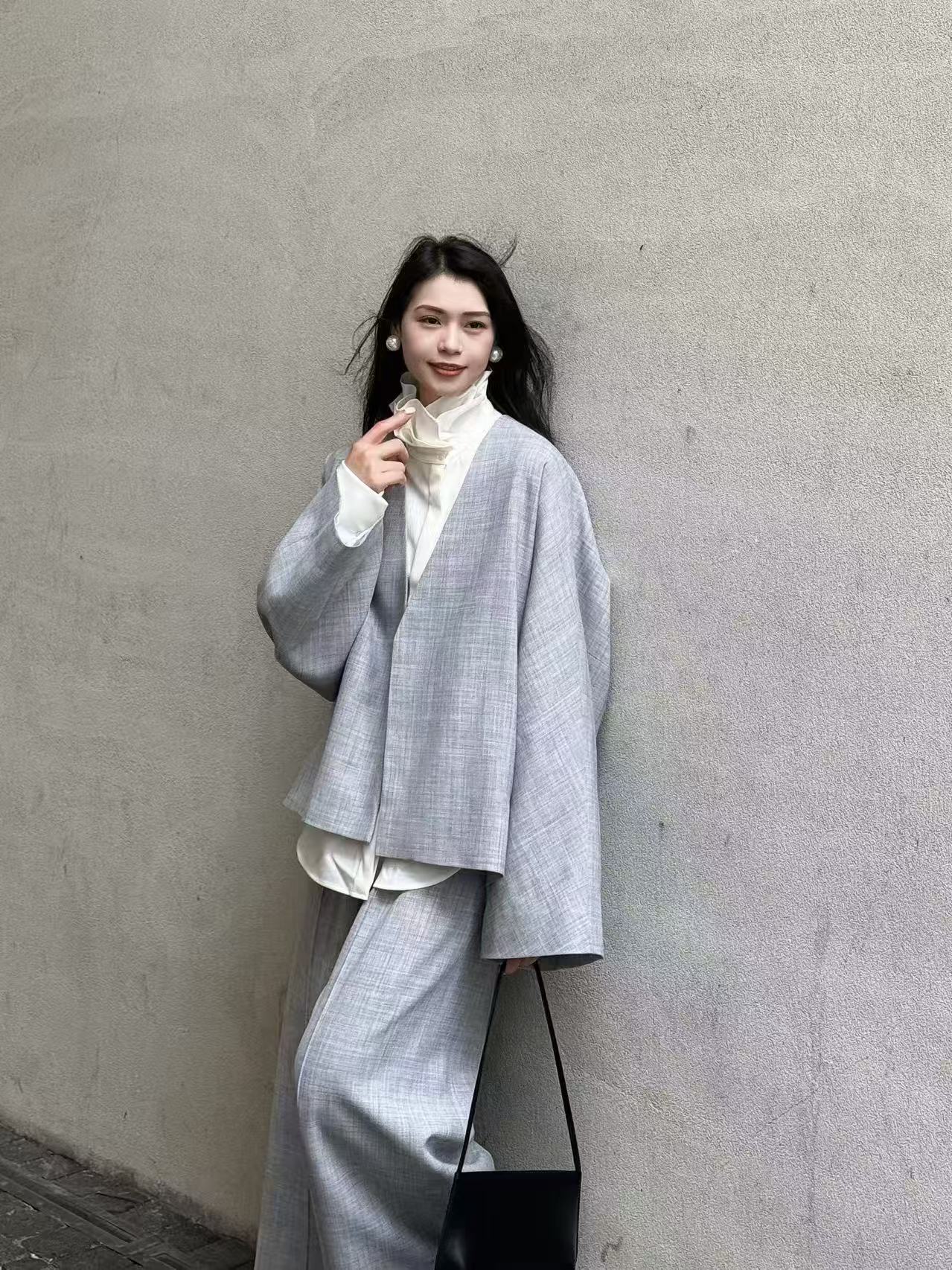 26秋上线新款精纺羊毛复古西装外套