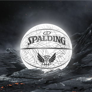Spalding斯伯丁官方反光篮球PU7号圣诞节专业76 911Y七夕送礼物