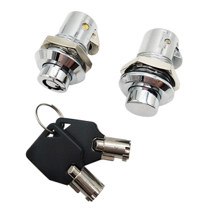 锌合金按压锁 埋入式机柜门锁撞击锁电柜锁工业碰锁 按钮锁