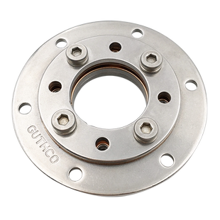 360度大圆盘型形阻尼转轴304不锈钢任意随意停合页显示器过线孔34