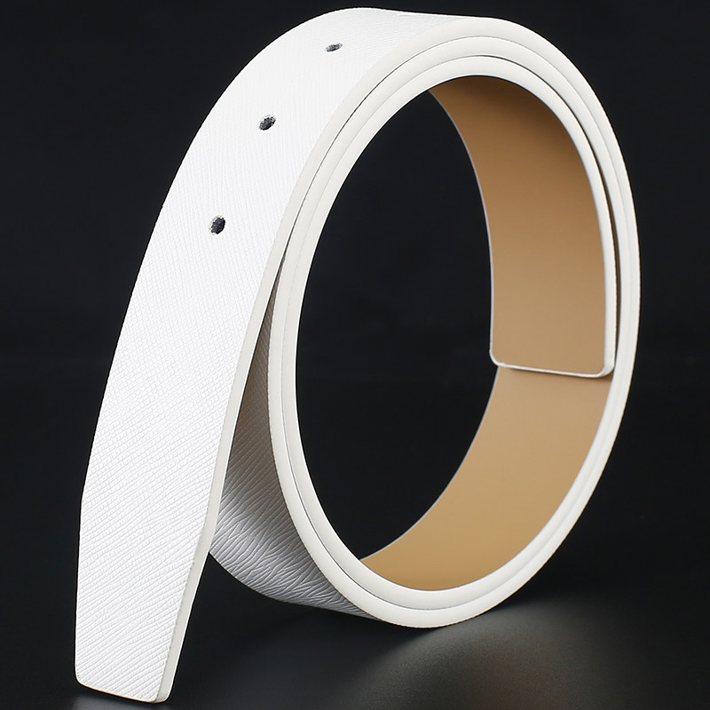 皮带条巨毅乐真皮男女无头十字纹