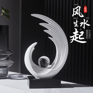 电视柜客厅轻奢摆件高级感小众酒柜开放格高端大气上档次装饰艺术