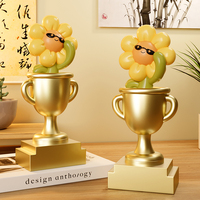 創(chuàng)意向日葵獎杯輕奢高級感小眾送員工兒童定制獎品畢業(yè)紀(jì)念裝飾品