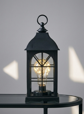 复古铁艺LED蜡烛圣诞树摆件