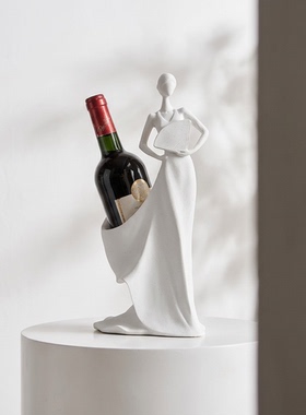 创意人物造型红酒架装饰摆件