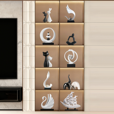 酒柜装饰小众摆件客厅电视柜摆设