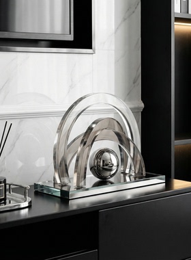 现代轻奢透明亚克力艺术摆件