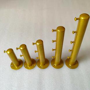 服装店上墙正挂壁挂铁艺点挂单个衣服挂钩墙上点挂金色钉墙展示架