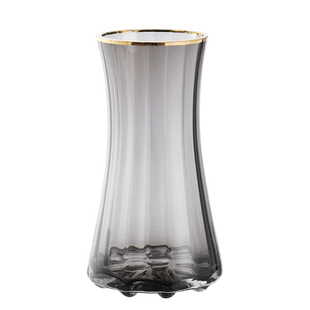 轻奢创意简约原色玻璃花瓶透明水养鲜花百合北欧网红客厅插花摆件