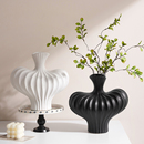 高级感摆件艺术创意美人肩陶瓷花瓶电视机柜客厅软装 饰小众设计感