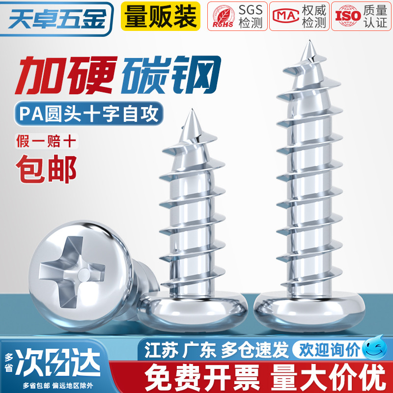 【全网热销】铁镀锌圆头自攻螺丝