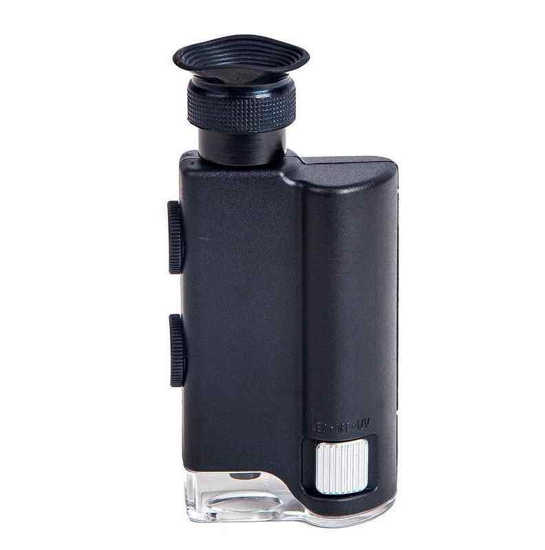 志诚 300高倍放大镜LED带灯高清100迷你手持显微镜便携式家用印刷