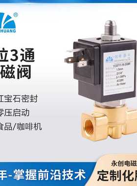 永创YCGT11电磁阀两位三通进水阀家用 食品咖啡机电磁阀 实力厂家