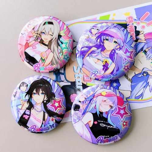 镜流阮梅知更鸟流萤星铁吧唧镭射满天星徽章生日礼物送礼收藏胸针