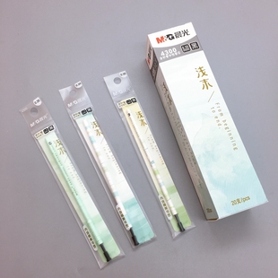 笔芯0.35 晨光新款 针管学生中性笔替芯可爱带书签浅末4300黑 包邮