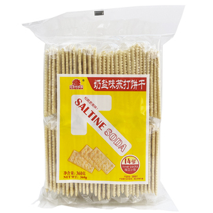 果子町园道苏打饼干360*2包菓子町奶盐香葱味咸味梳打办公室零食