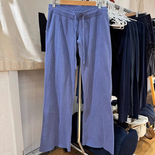阔腿裤 BrandyGirl美式 宽松卫裤 女休闲长裤 潮 复古收腰系带bm直筒裤