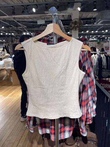 Brandy Girl新款无袖上衣女夏季设计感小众修身外搭bm背心甜辣T恤