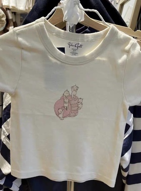 Brandy Girl赵露思同款甜甜圈天使T恤bm短袖纯棉修身美式辣妹上衣