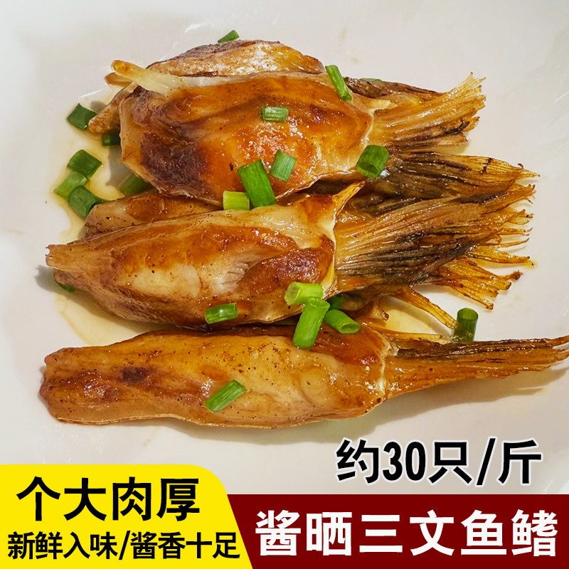 东海酱晒三文鱼鳍个大肉厚冷盘下酒菜风干海鲜干货酱香三文鱼鳍