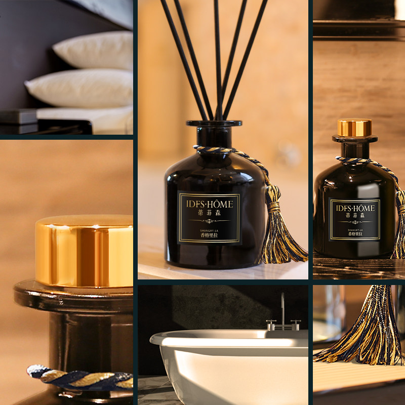 香薰精油摆件家用房间室内卧室熏香持久香水藤条干花厕所除臭香氛