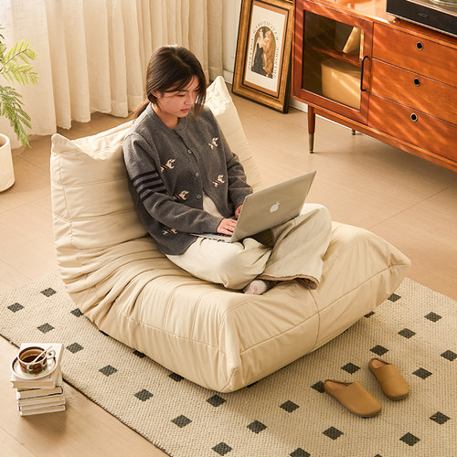 毛毛虫沙发togo休闲单人椅客厅小沙发懒人可躺可睡阳台卧室奶油风