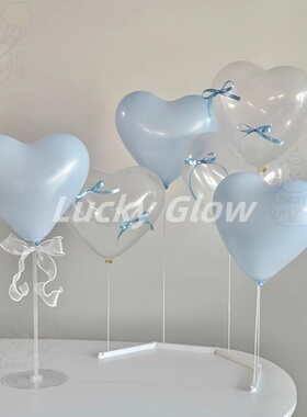 蝴蝶结hbd气球芭铝膜蕾风韩式女生日场景布置氛围感拍照道具背景