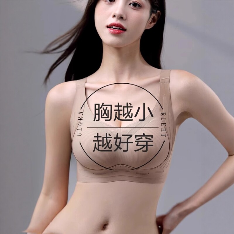 无痕内衣小胸聚拢显大文胸罩图片