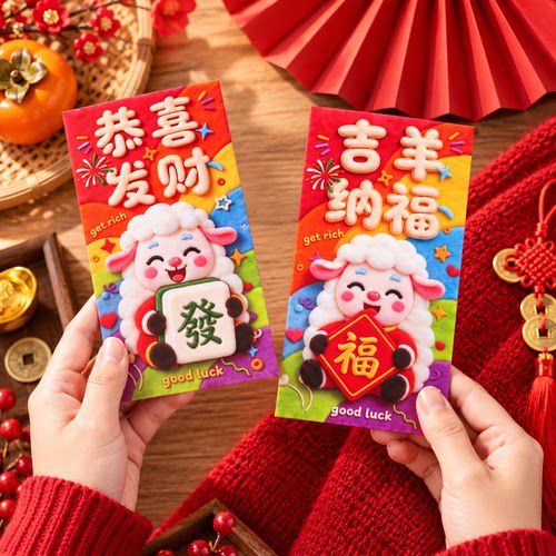 羊年2027新款拜年红包利是封过年