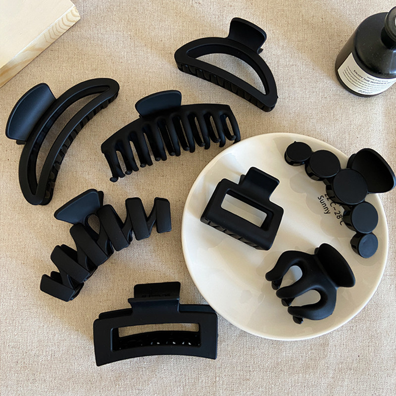 简约气质黑色抓夹女高级感2025新款大号发夹后脑勺鲨鱼夹盘发头饰,饰品/流行首饰/时尚饰品新,发饰,淘宝优惠券,粉丝福利购,淘宝优惠卷