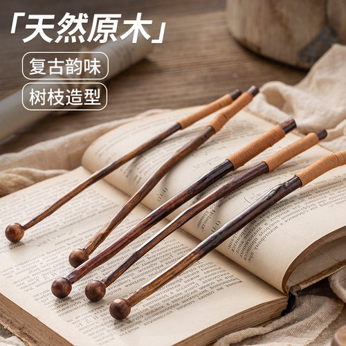 彪龙天然原木尾部麻线防滑设计
