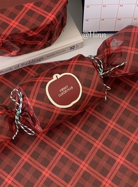 Hinn霍格沃茨的圣诞节~法式雪梨纸原创ins新年礼物包装纸拍照背景