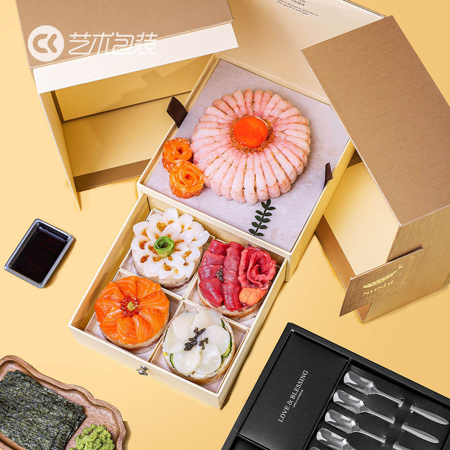 高级寿司打包盒日料专用