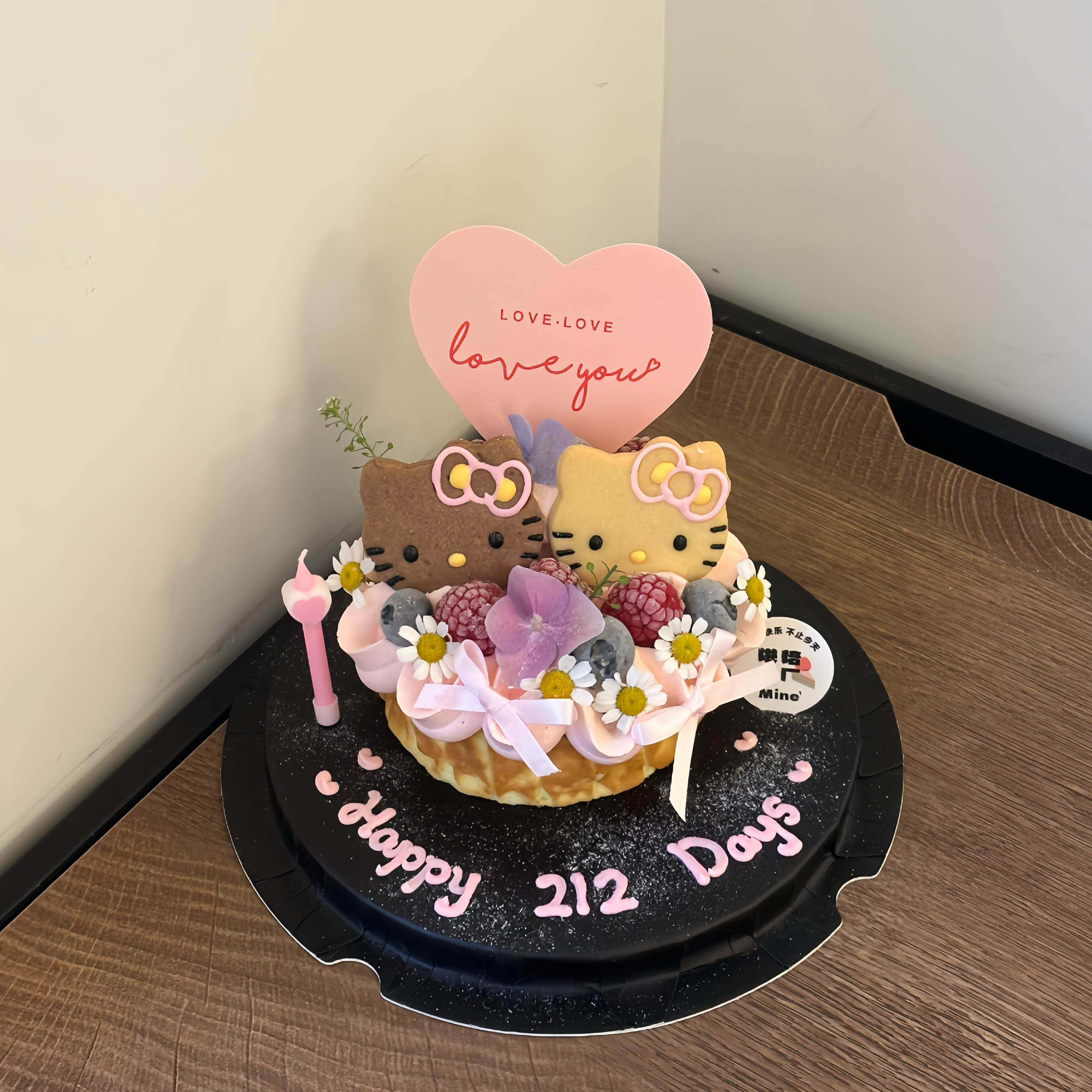 网红214情人节卡通kitty猫巴斯克甜品蛋糕装饰摆件情侣纪念日装扮,节庆用品/礼品,蛋糕/烘焙装饰用品,淘宝优惠券,粉丝福利购,淘宝优惠卷