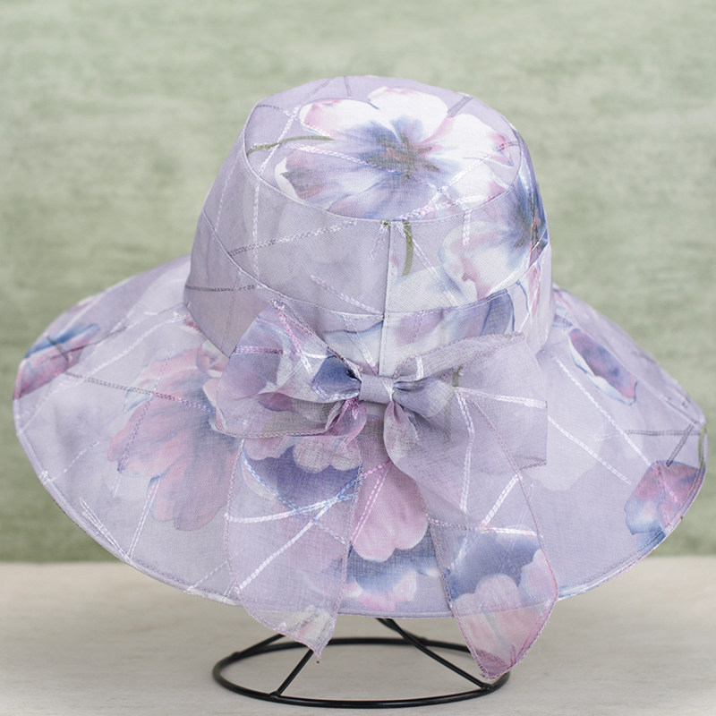 中老年人帽子女春夏天妈妈遮阳帽薄款可折叠渔夫帽奶奶防晒太阳帽