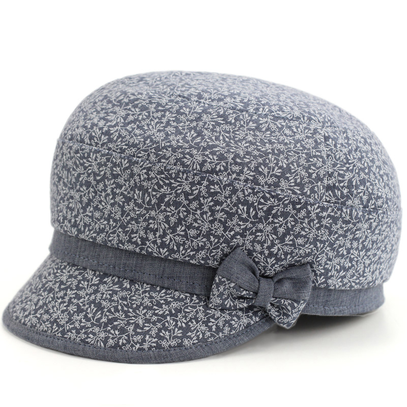 春秋帽子女中老年人奶奶鸭舌帽薄款妈妈休闲老人布帽老太太时装帽