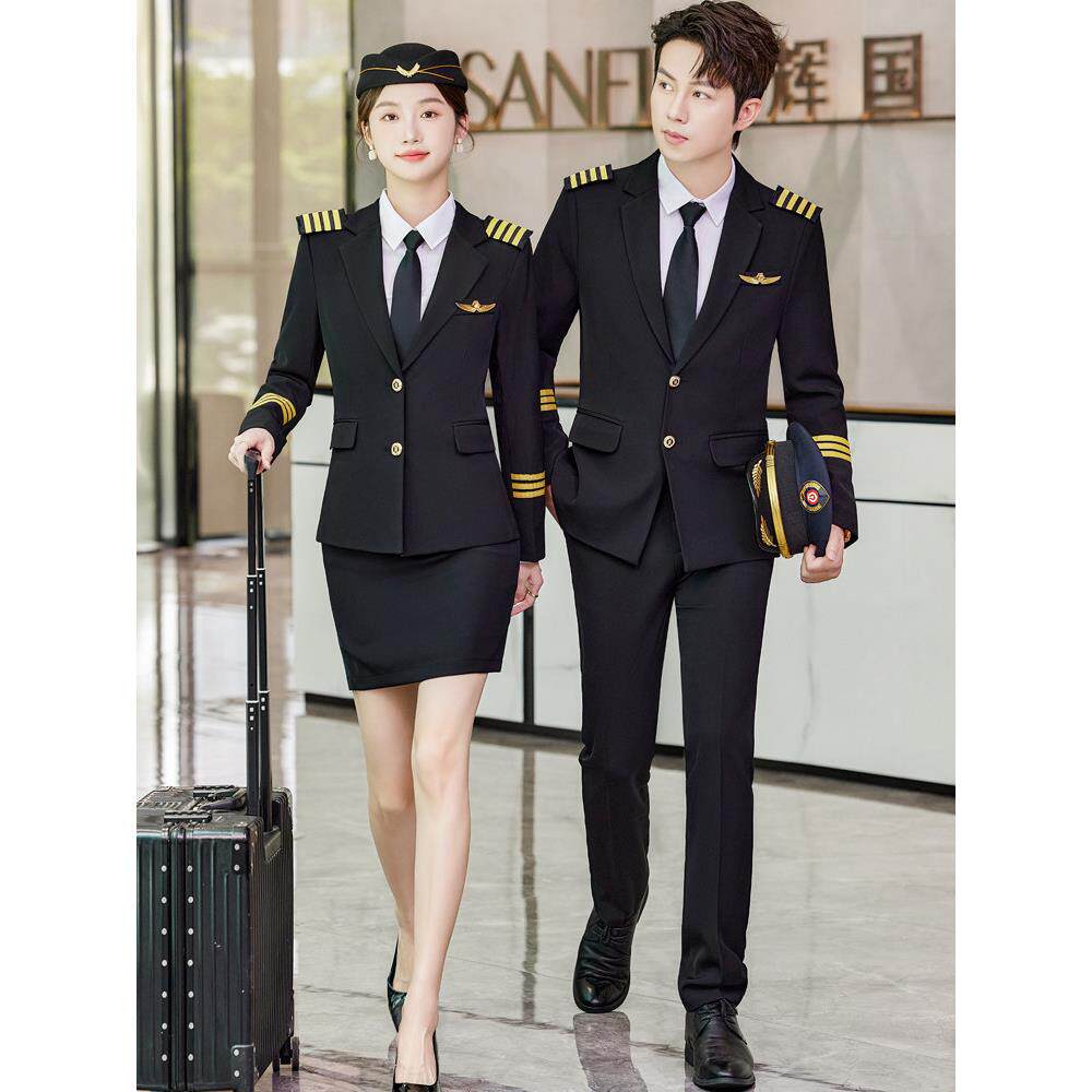 男女小鼓合唱团演出服装高铁航空公司空姐学校学生美术考试工作服
