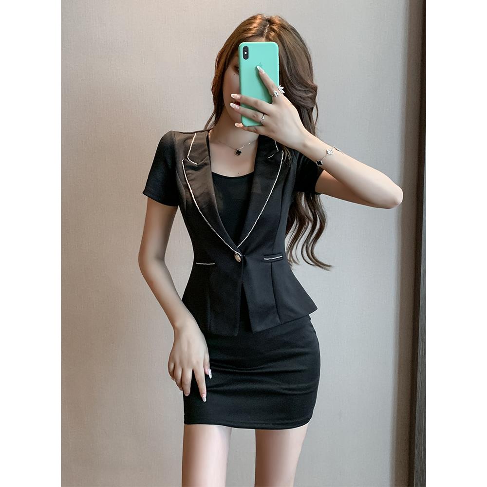 足浴技师工作服足疗性感气质套装女美容师美容院酒店前台按摩工装
